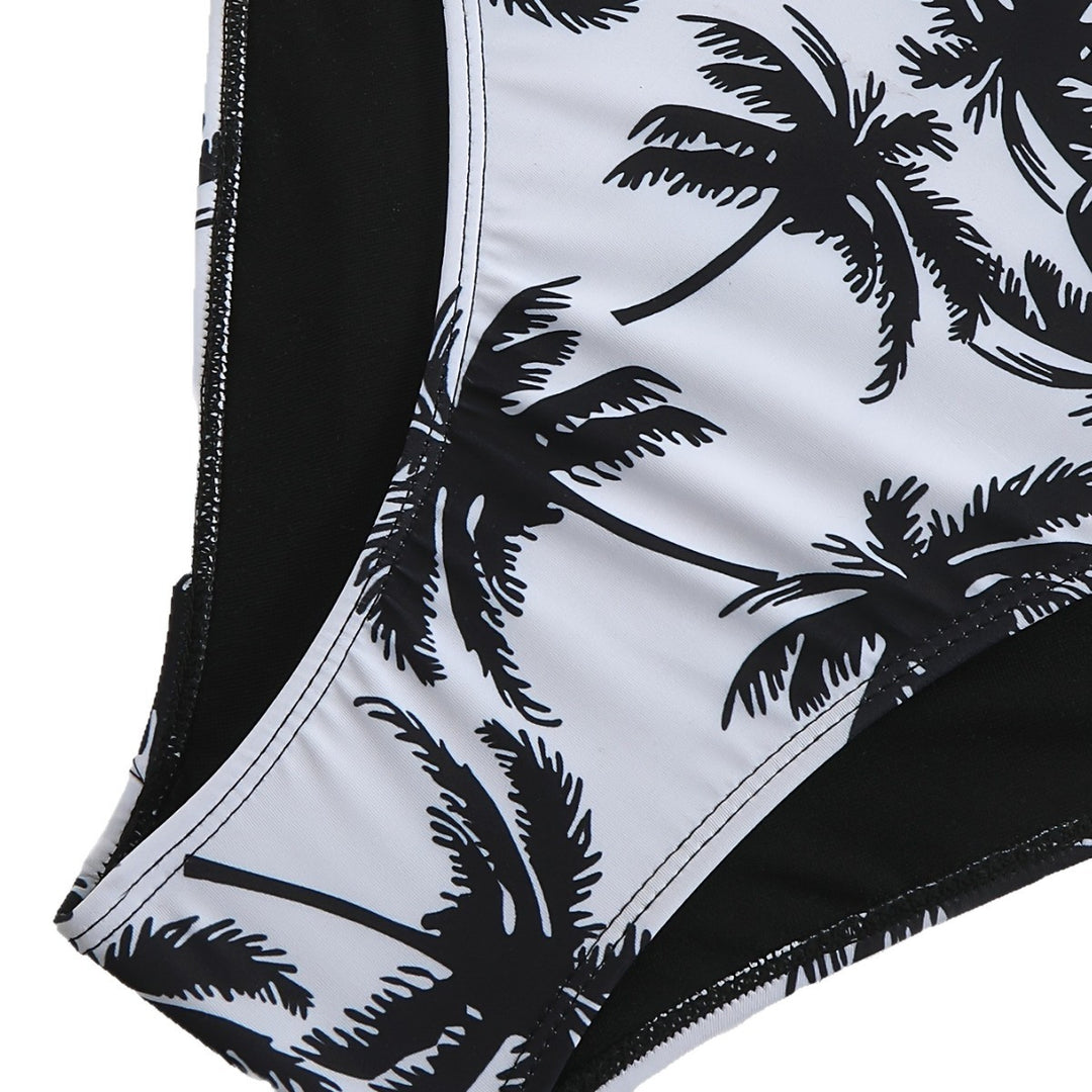 Damen Tankini-Set mit floralem Palmendruck EB