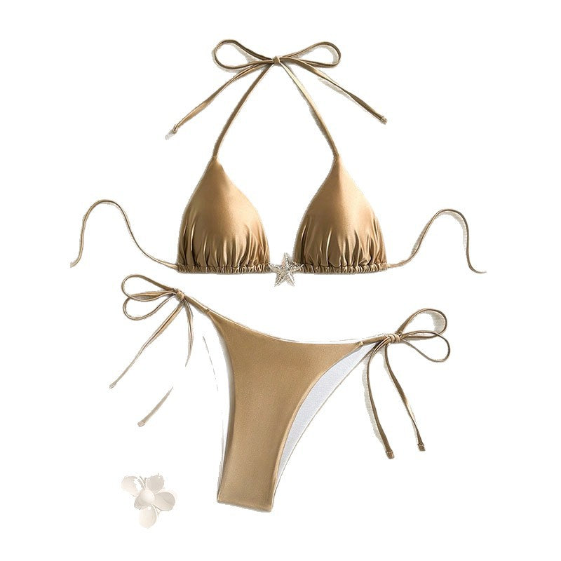Damen Triangel-Bikini mit eleganter Schnürung EB