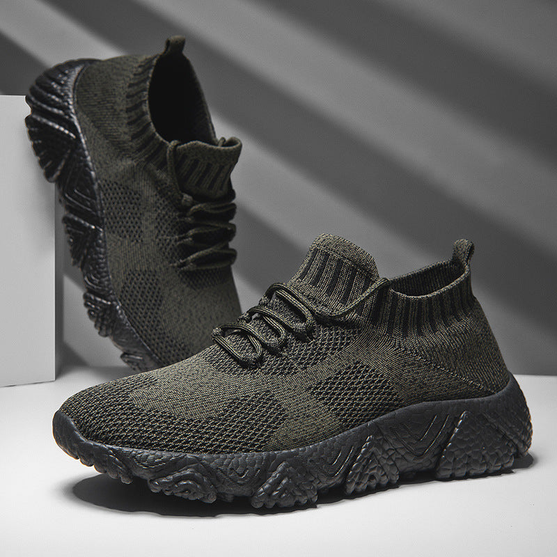 Damen Atmungsaktive Sneakers mit elastischem Obermaterial und rutschfester Sohle EB