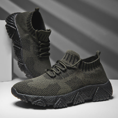 Damen Atmungsaktive Sneakers mit elastischem Obermaterial und rutschfester Sohle EB