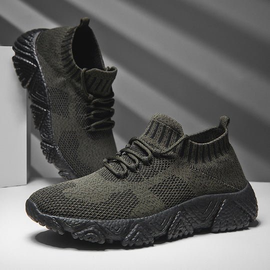 Unisex nan urbaner Strick-Schlupfsneaker mit sockenhaftem Schaft und markanter Profilsohle EB