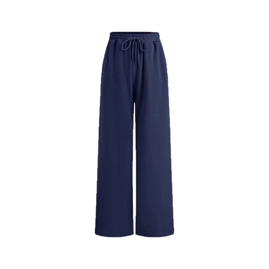 Damen weite Jersey-Hose mit elastischem Bund und Kordelzug EB