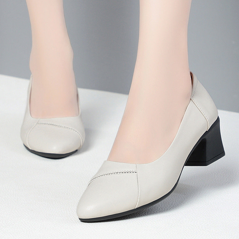 Damen Bequeme Pumps mit elegantem Blockabsatz und klassischem Design EB