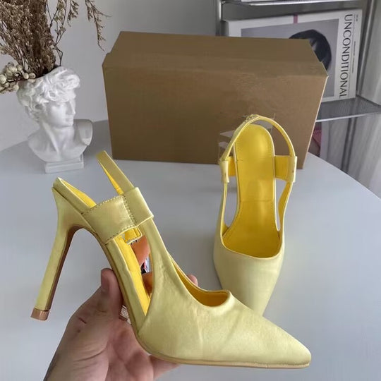 Damen Elegante Slingback-Pumps mit modischem Schnitt und hohem Absatz EB