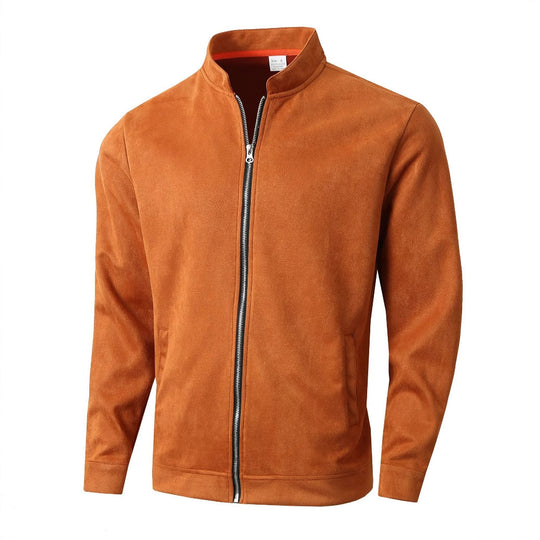 Herren Fleecejacke mit modernem Stehkragen und weichem Innenfutter EB