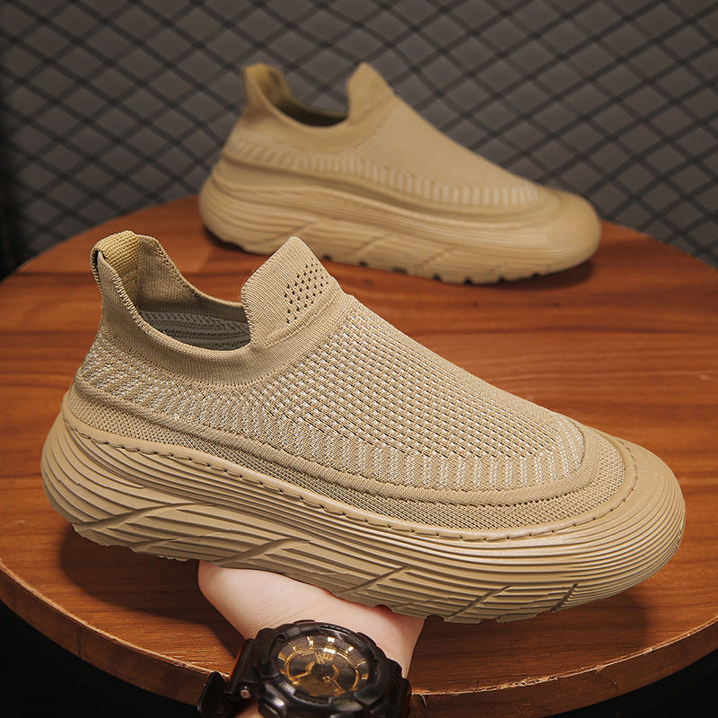 Damen Slip-On Sneakers mit atmungsaktiver Netzstruktur und flexiblem Sohlenprofil EB