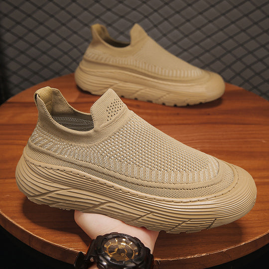Damen Slip-On Sneakers mit atmungsaktiver Netzstruktur und flexiblem Sohlenprofil EB