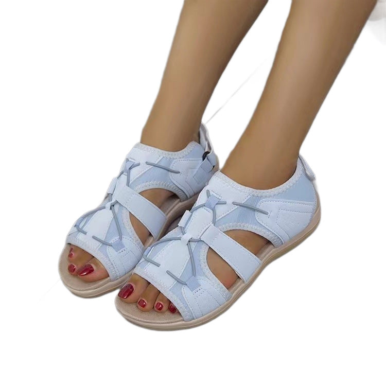 Damen Riemchen-Sandalen mit komfortabler Schnallenverstellung und atmungsaktivem Obermaterial EB