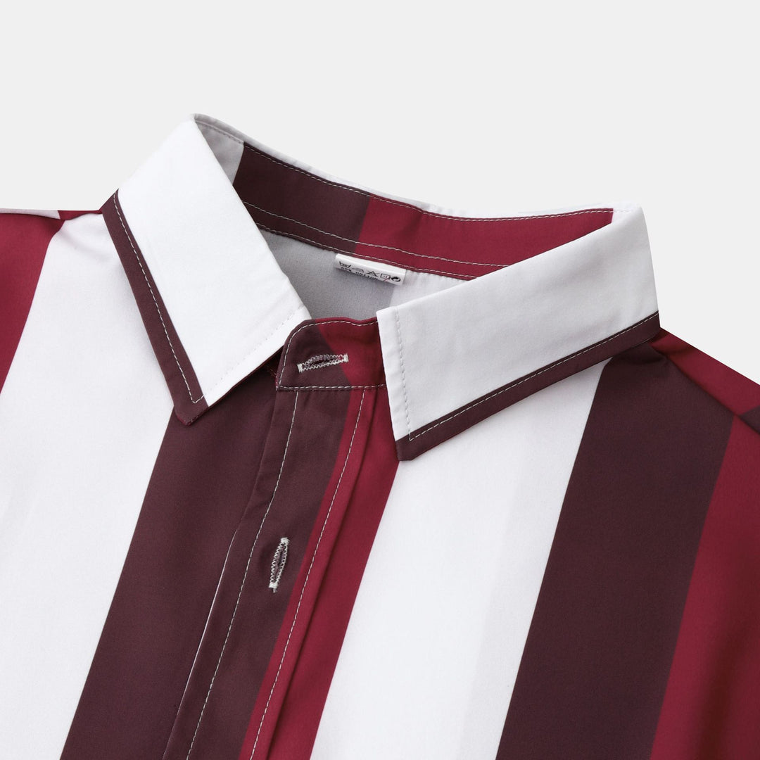 Herren Langarmhemd mit modernem Streifen-Design und komfortabler Passform EB