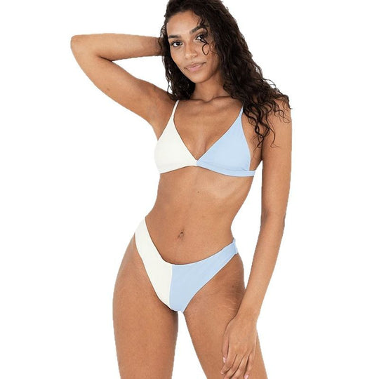 Damen Triangel-Bikini mit harmonischem Farbkontrast EB