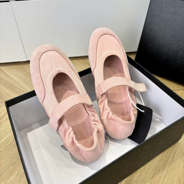 Damen elegante Mary Jane Ballerinas mit verstellbarem Riemchen EB