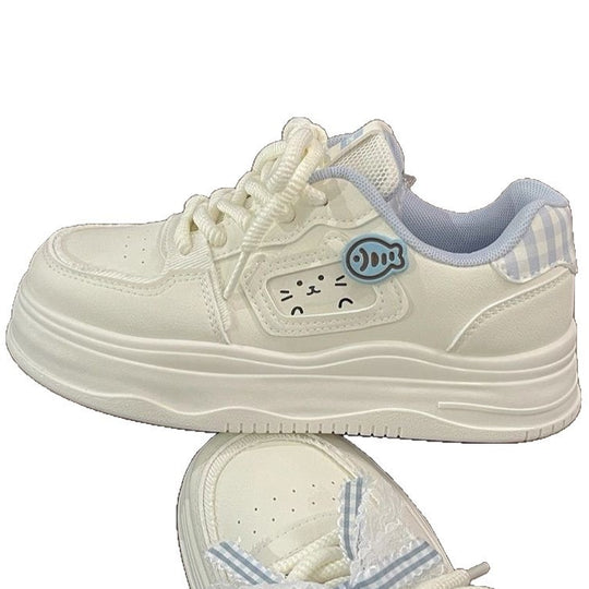 Damen Verspielte Sneakers mit einzigartiger Katzenapplikation EB