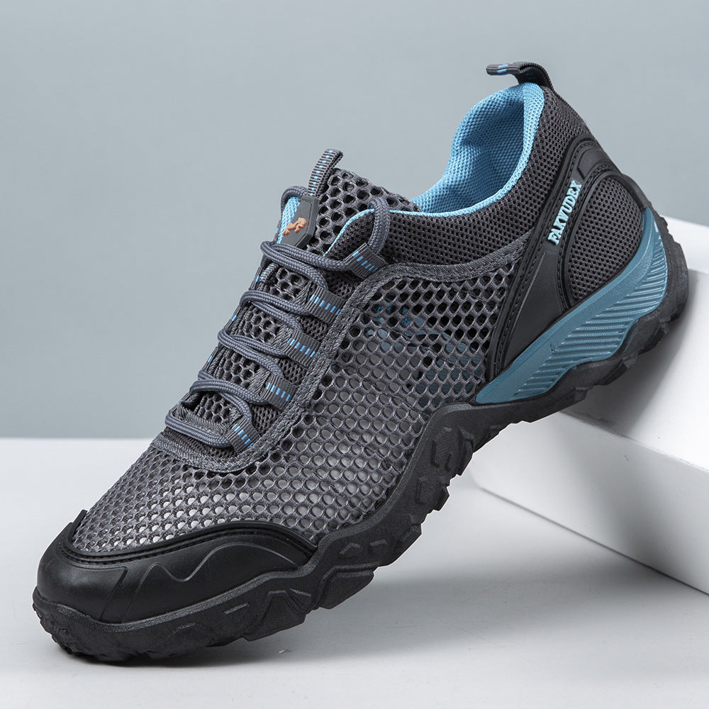 Damen Atmungsaktive Trekking Sneakers mit rutschfester Sohle EB