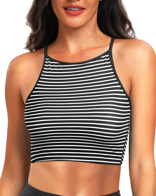 Damen Sportliches Crop-Top EB