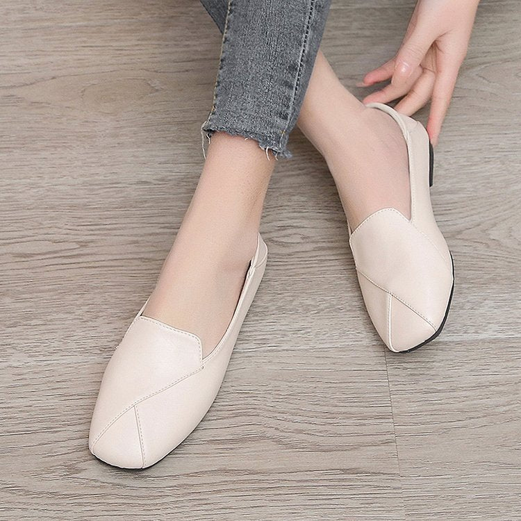 Damen elegante Mokassin-Pantoletten mit modischem Schnitt und flexiblem Fußbett EB