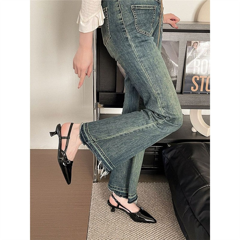 Damen Slingback-Pumps mit elegantem spitzen Design und verstellbaren Riemchen EB