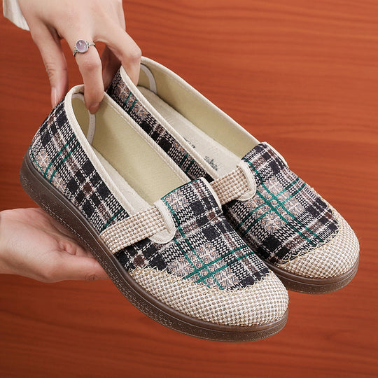 Damen Komfortable Slip-On Schuhe mit atmungsaktivem Obermaterial EB