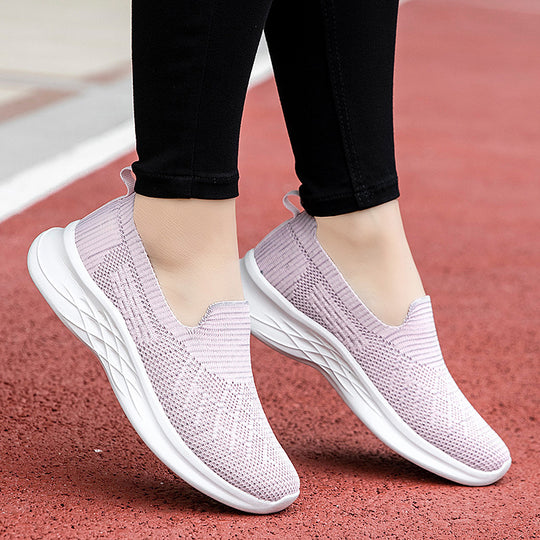 Damen Bequeme Slip-On Sneakers mit flexibler Sohle EB
