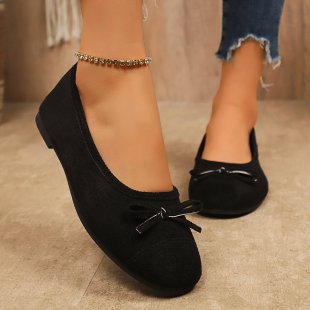 Damen Ballerinas mit zartem Schleifen-Design EB