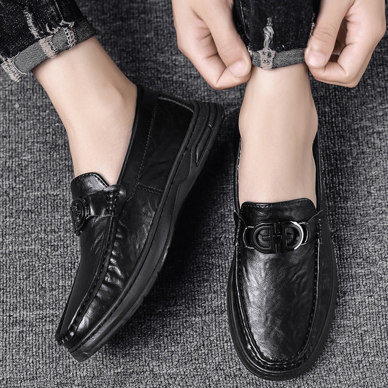 Herren elegante Mokassins mit modischem Design und hochwertigem Lederoberteil EB