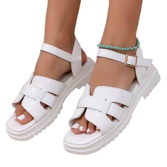 Damen Komfortable Sandalen mit modischem Riemendesign EB