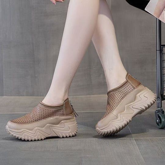 Damen Atmungsaktive Slip-On Sneakers mit elegantem Design EB