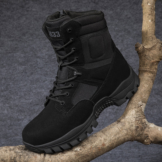 Herren taktische Stiefel mit hohem Knöchelschutz und rutschfester Sohle EB