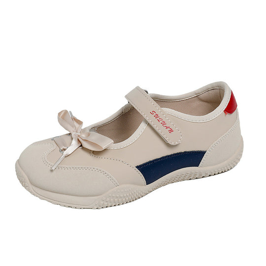 Damen Sportschuhe mit Klettverschluss und attraktivem Schleifen-Design EB