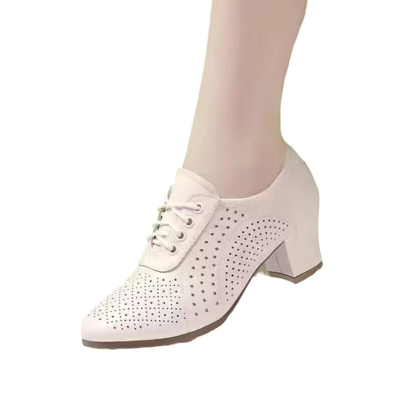 Damen Elegante und atmungsaktive Halbschuhe mit modischem Lochdesign EB