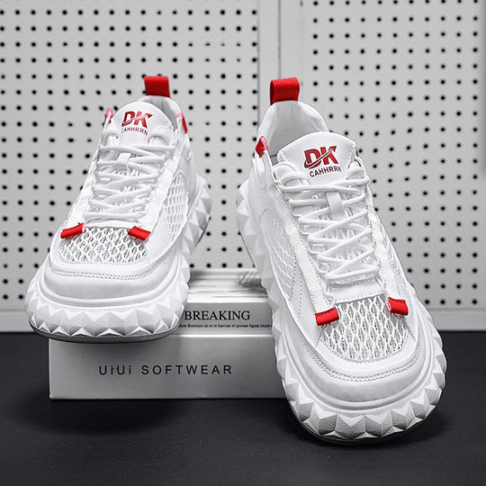 Damen Sportliche Sneakers mit atmungsaktiver Mesh-Oberfläche und dämpfender Sohle EB