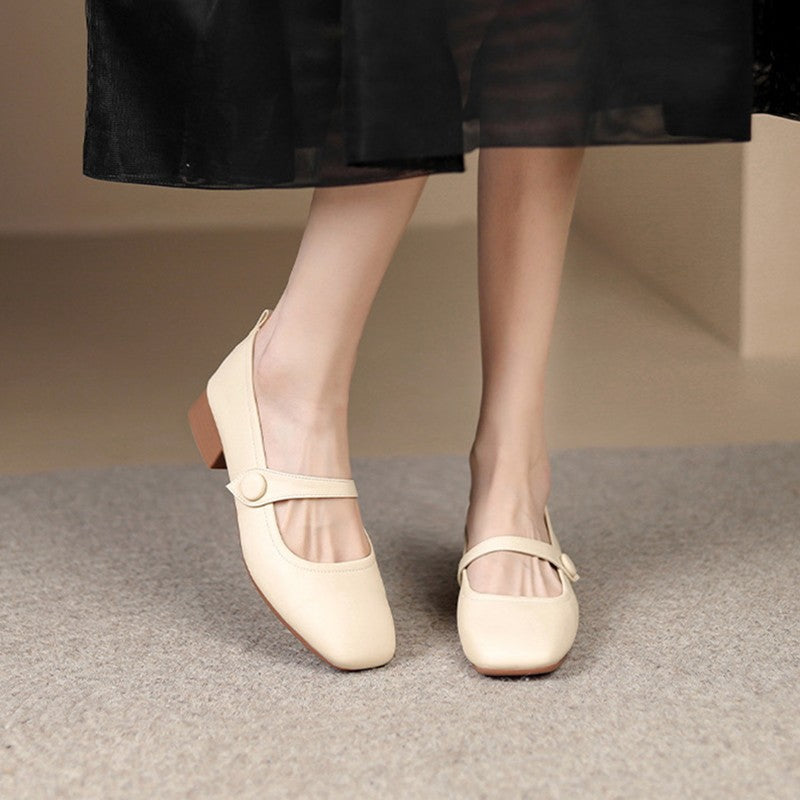 Damen elegante Slingback Ballerinas mit modischem Riemchen und bequemer Sohle EB