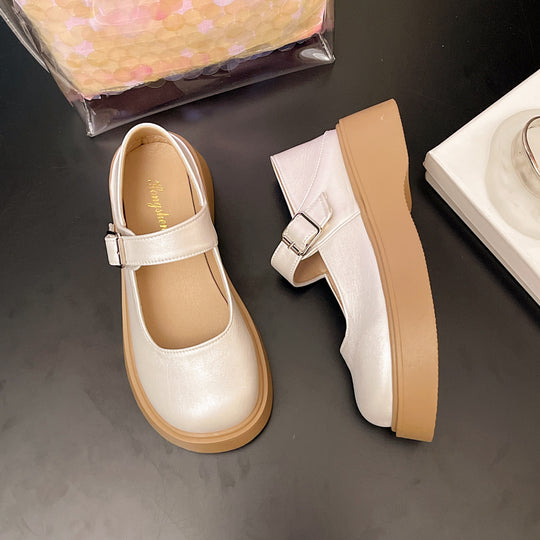 Damen elegante Mary Jane Schuhe mit funkelndem Design EB