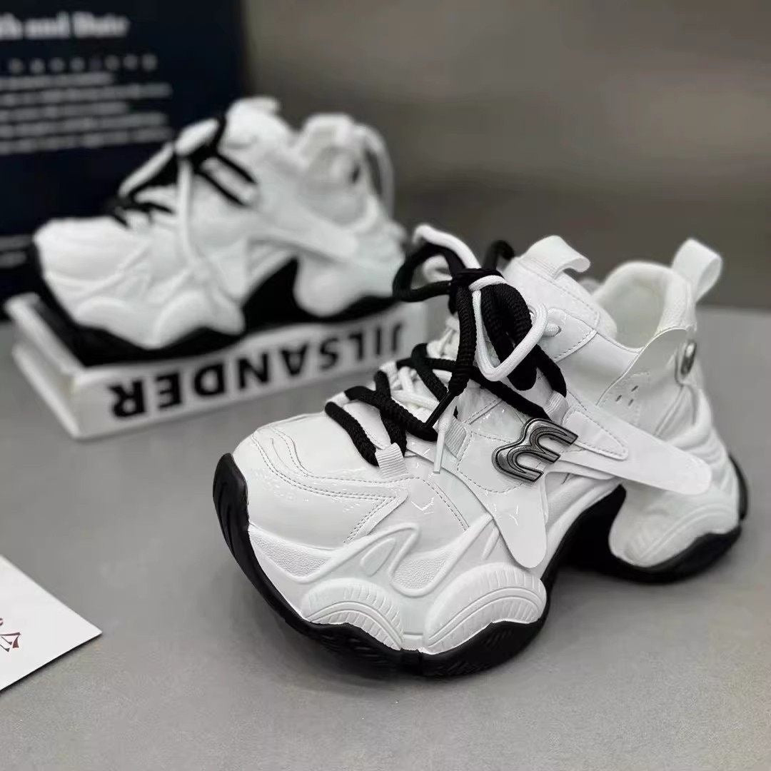 Damen Trendige Chunky Sneakers mit atmungsaktiver Mesh-Oberfläche und innovativer Dämpfung EB