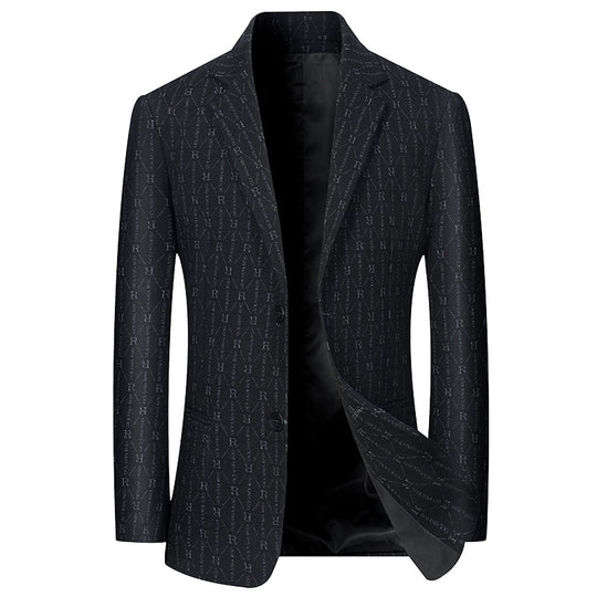 Herren Modernes Einreihiges City-Blazer mit aufgesetzten Taschen und leichter Halbfütterung EB