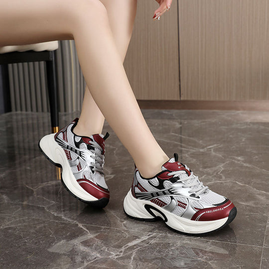 Damen Sportliche Sneakers mit luftdurchlässiger Mesh-Struktur und ergonomischer Dämpfung EB