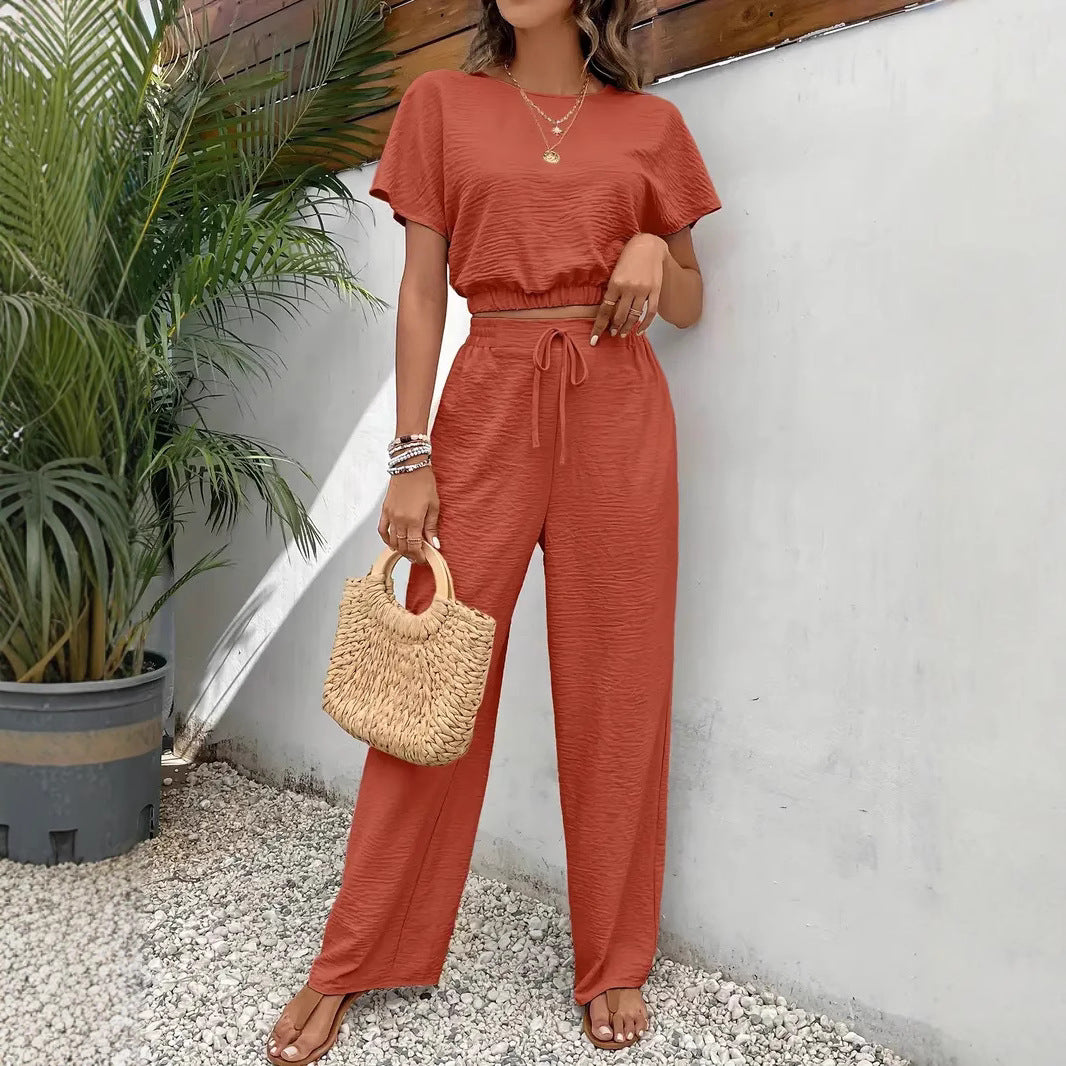 Damen lässiges Two-Piece Lounge-Set EB