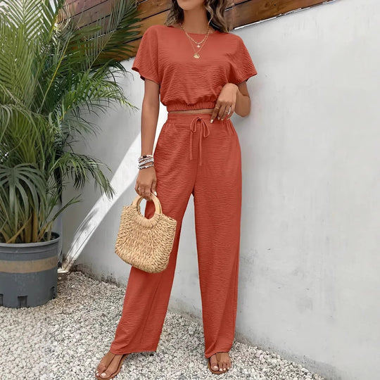 Damen lässiges Two-Piece Lounge-Set EB