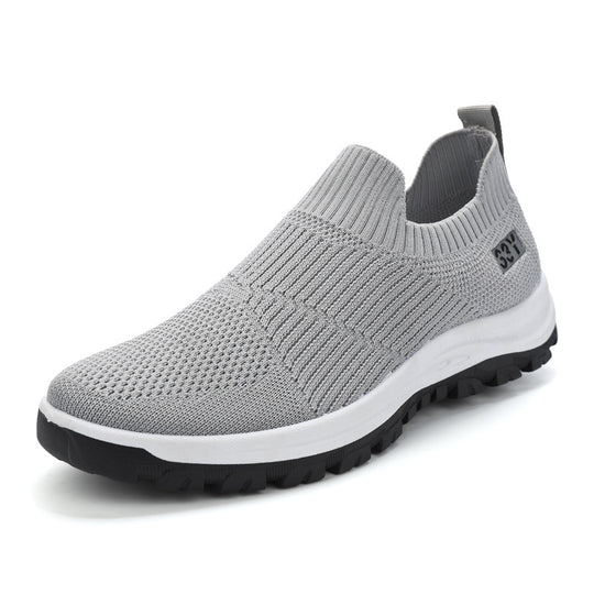 Damen Hochqualitative Slip-On Sneakers mit elastischem Obermaterial und rutschfester Sohle EB