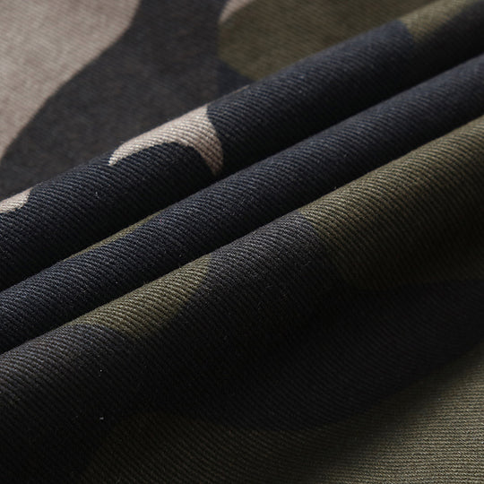 Herren Camouflage-Fieldjacke im Utility‑Look mit Mehrfach‑Taschen und Schulterepauletten EB