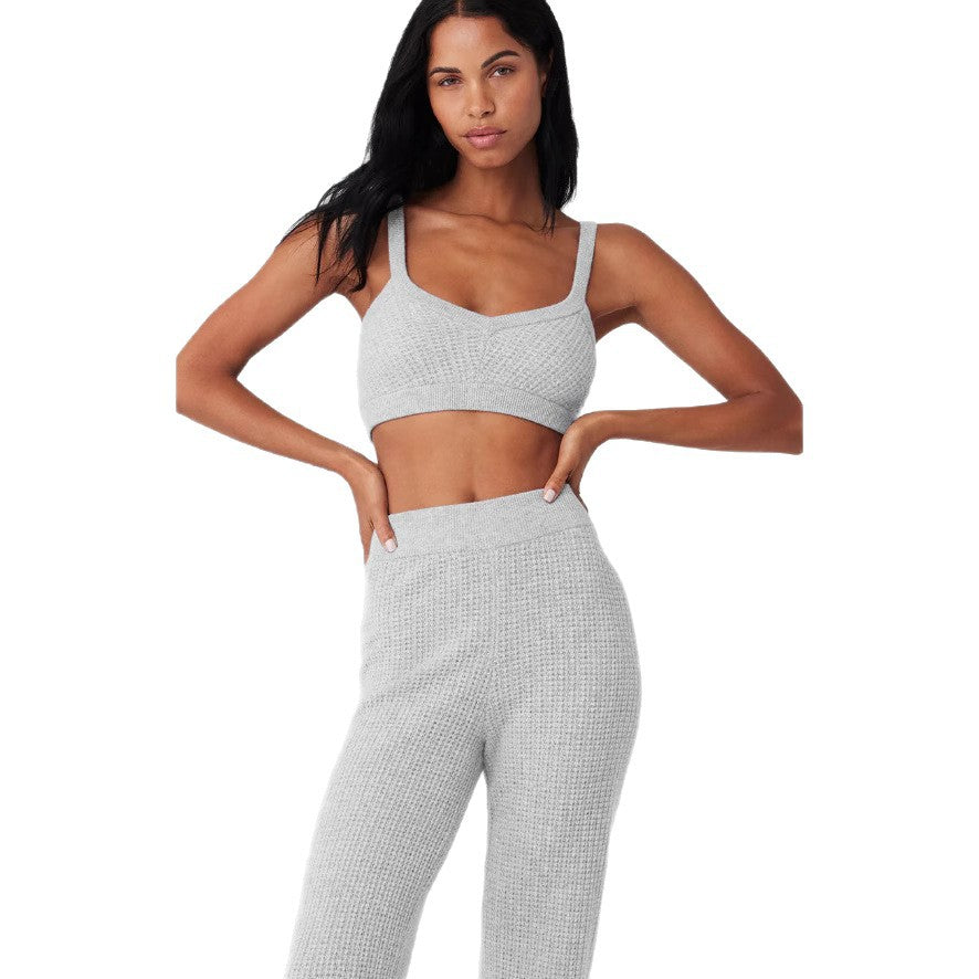 Damen Komfortables Waffelstrick-Set EB