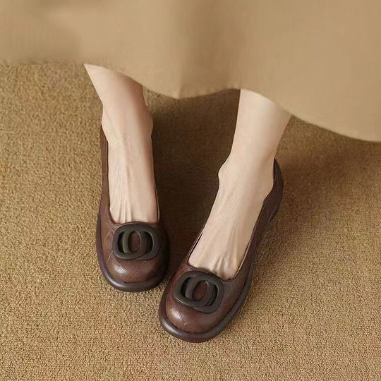 Damen Elegante und bequeme Ballerinas mit modischem Rüschendetail EB