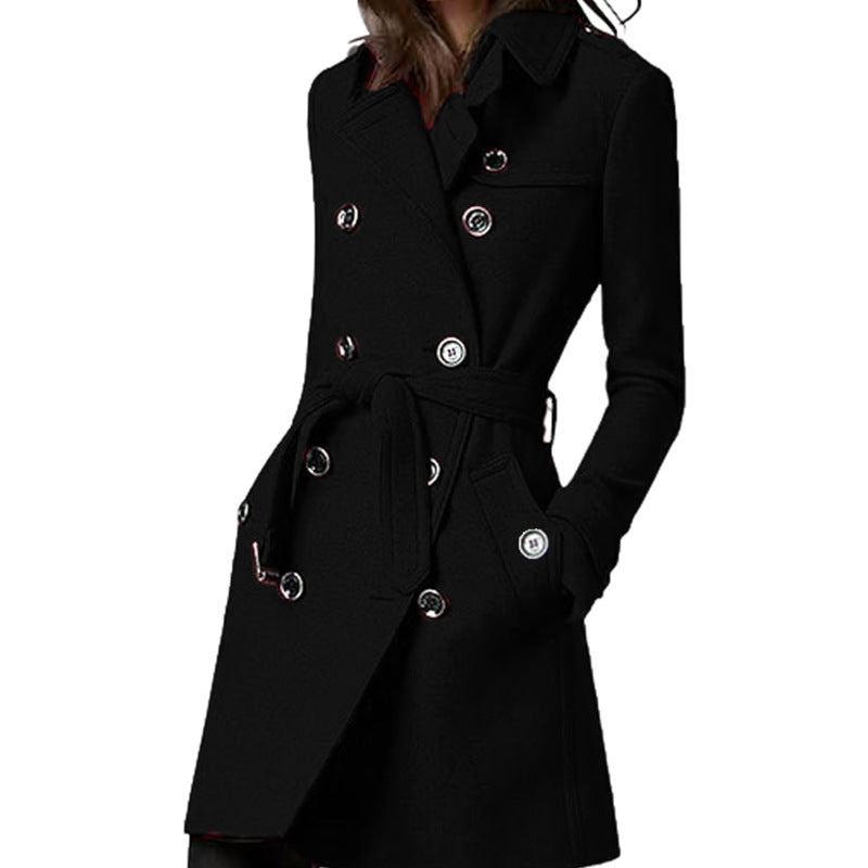 Damen eleganter und zeitloser Trenchcoat EB