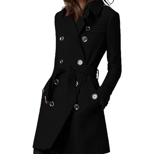 Damen eleganter und zeitloser Trenchcoat EB