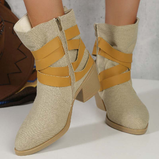 Vintage Dicke Absatzstiefel EB