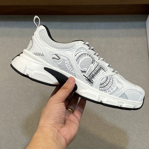 Damen Sportliche Sneakers mit innovativem Design und atmungsaktiver Oberflächenstruktur EB