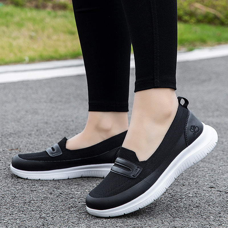 Damen Atmungsaktive Slip-On Sneakers mit flexiblem Design EB