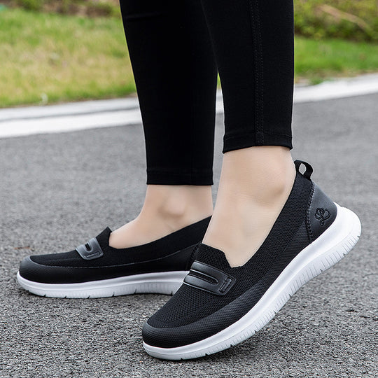 Damen Atmungsaktive Slip-On Sneakers mit flexiblem Design EB