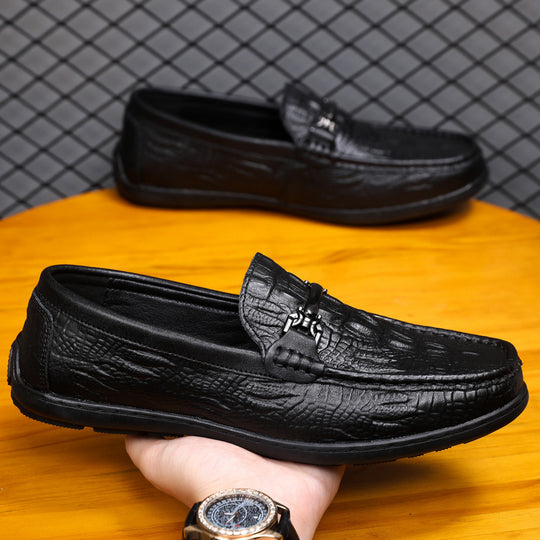 Herren Mokassins mit eleganter Prägung EB