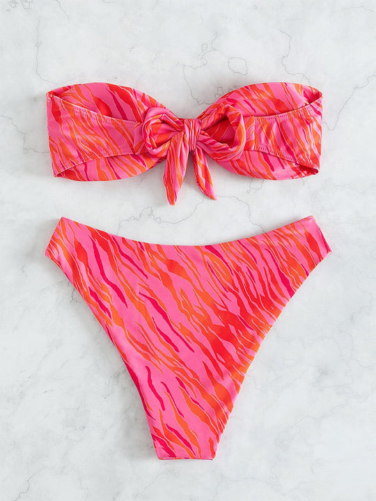 Damen Bandeau-Bikini mit raffinierten Drapierungen EB