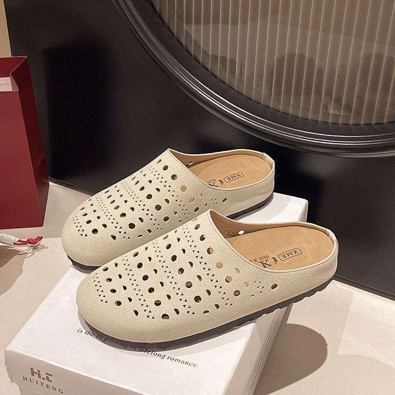 Damen Bequeme Clogs mit luftigen Aussparungen und rutschfester Sohle EB
